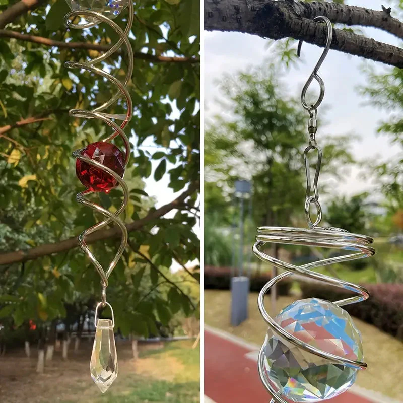 1+1 FREE | CrystalTwister™ - Metal Crystal Spiral Wind Chime - Image 9