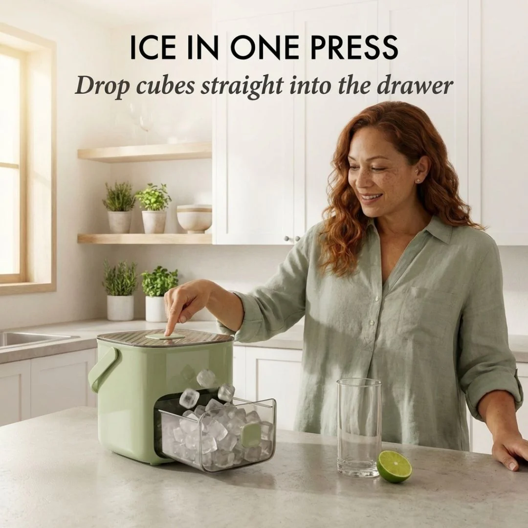 1+1 FREE | IceGlide – Effortless perfect ice cubes with just one simple button press - Image 3