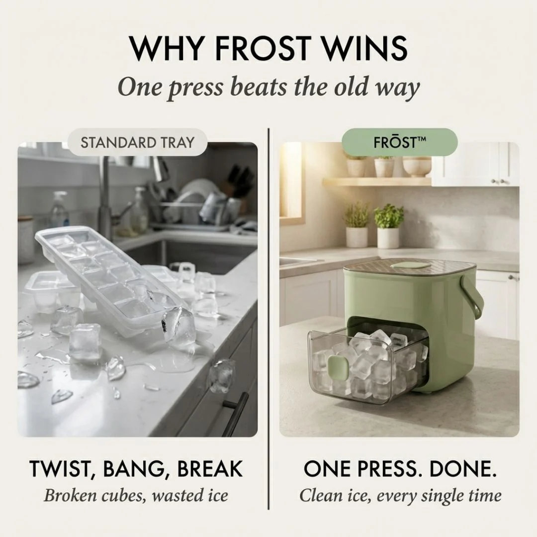 1+1 FREE | IceGlide – Effortless perfect ice cubes with just one simple button press - Image 6