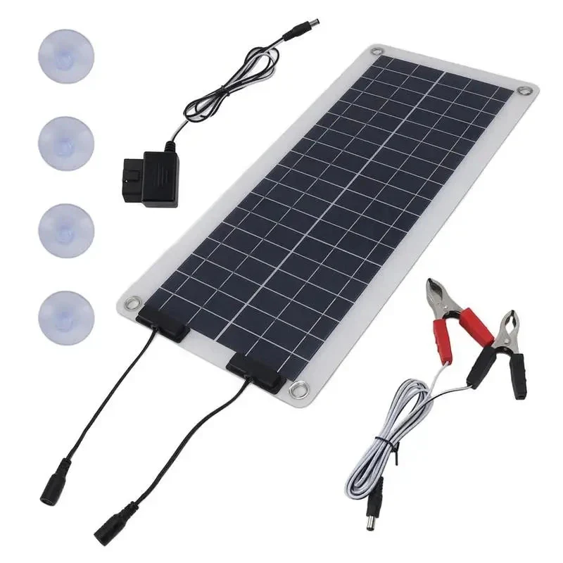 100W Solar Charger for Car, RV & Boat | Weatherproof & Durable | Dual Output & USB Power Delivery - Image 3