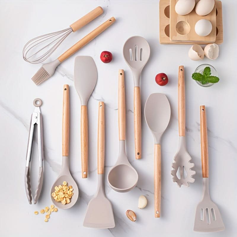12-Piece Kitchen Utensil Set | Heat-Resistant Silicone | Dishwasher Safe & BPA-Free | Durable - Image 2