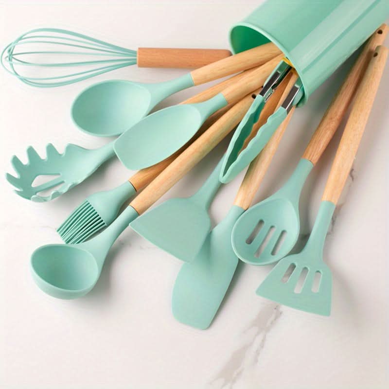 12-Piece Kitchen Utensil Set | Heat-Resistant Silicone | Dishwasher Safe & BPA-Free | Durable - Image 9