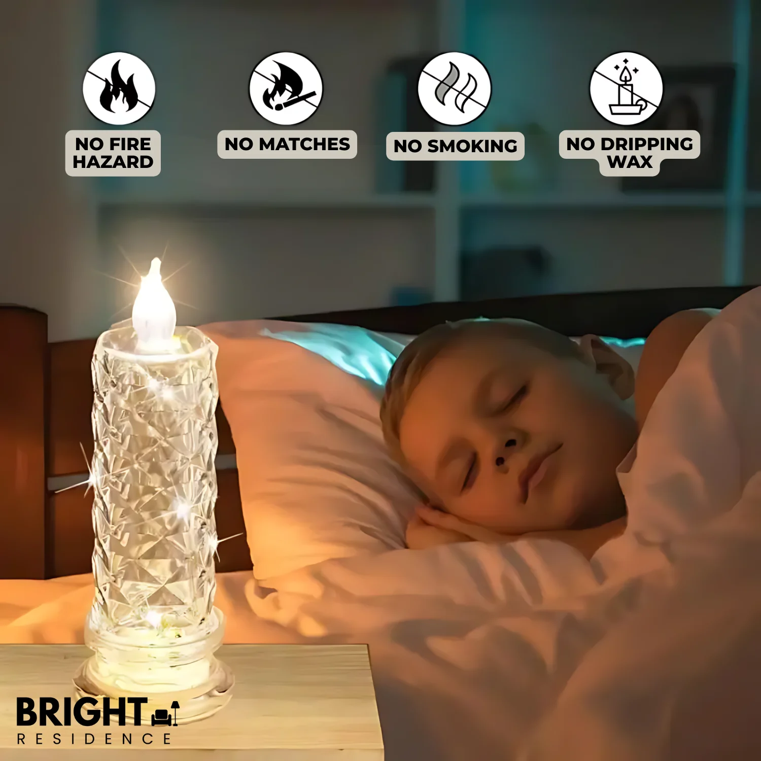 2+2 FREE | CrystalGlow – LED candles with sparkling crystal effect! - Image 2