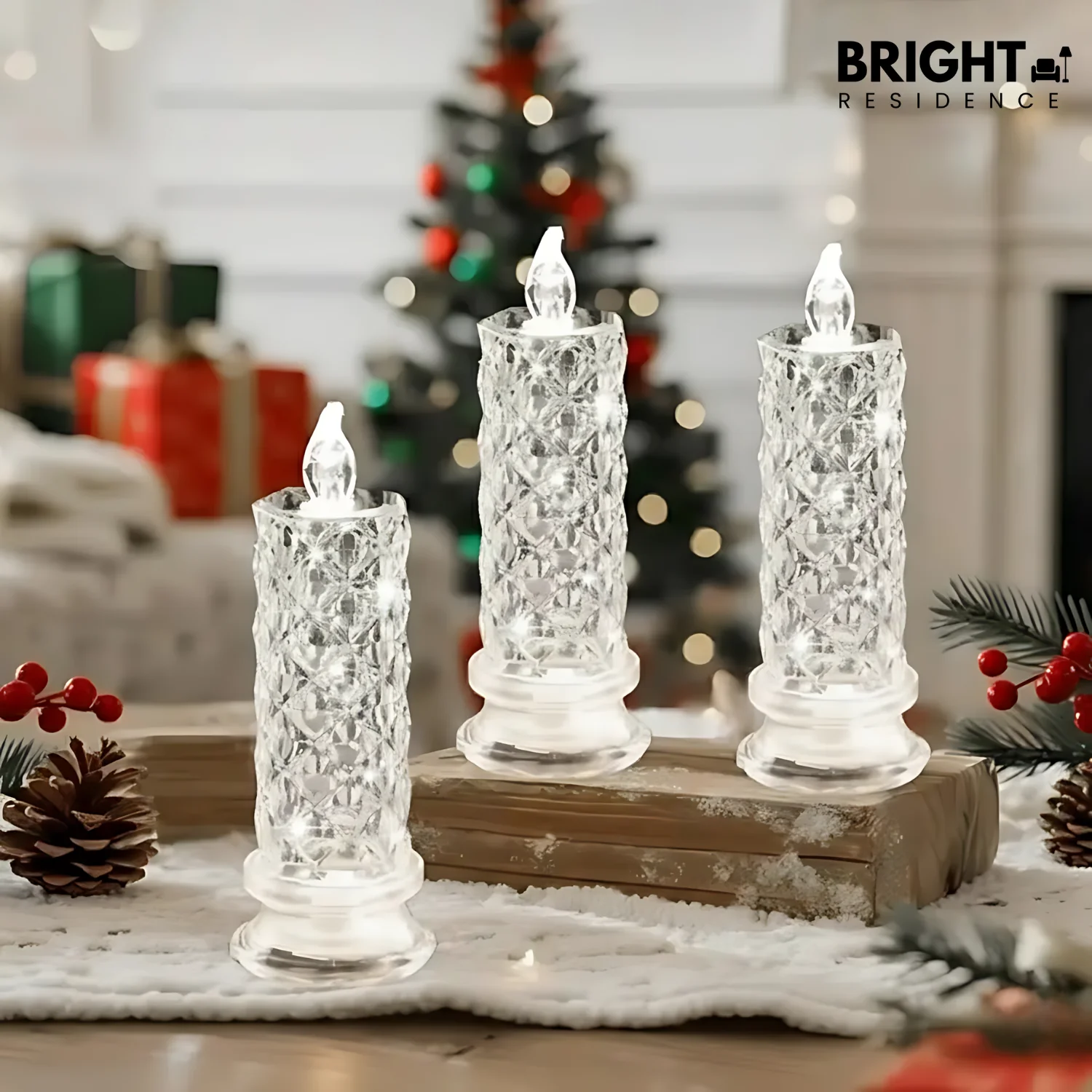 2+2 FREE | CrystalGlow – LED candles with sparkling crystal effect! - Image 7