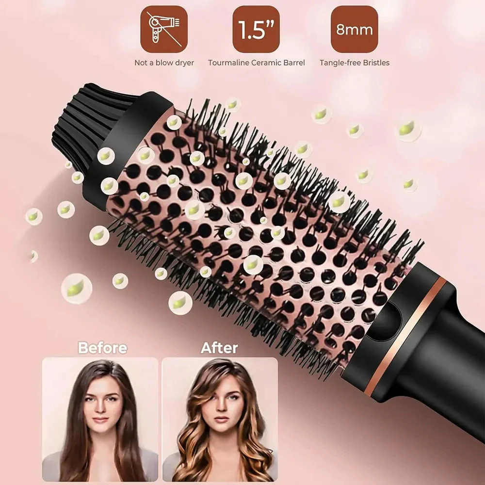 3-in-1 Hair Styler | Ion Technology - Straighten, Curl & Volumize | Anti-Scald Bristles - Image 5