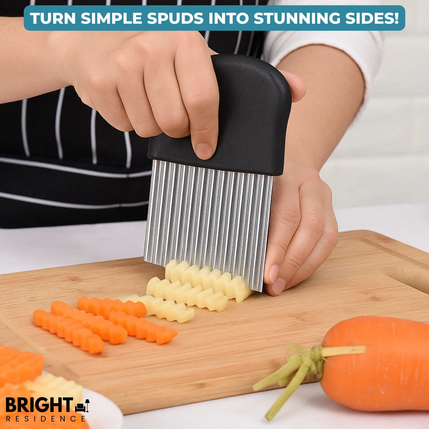 50% OFF | RippleCutter™ - Wavy stainless steel kitchen slicer - Image 4