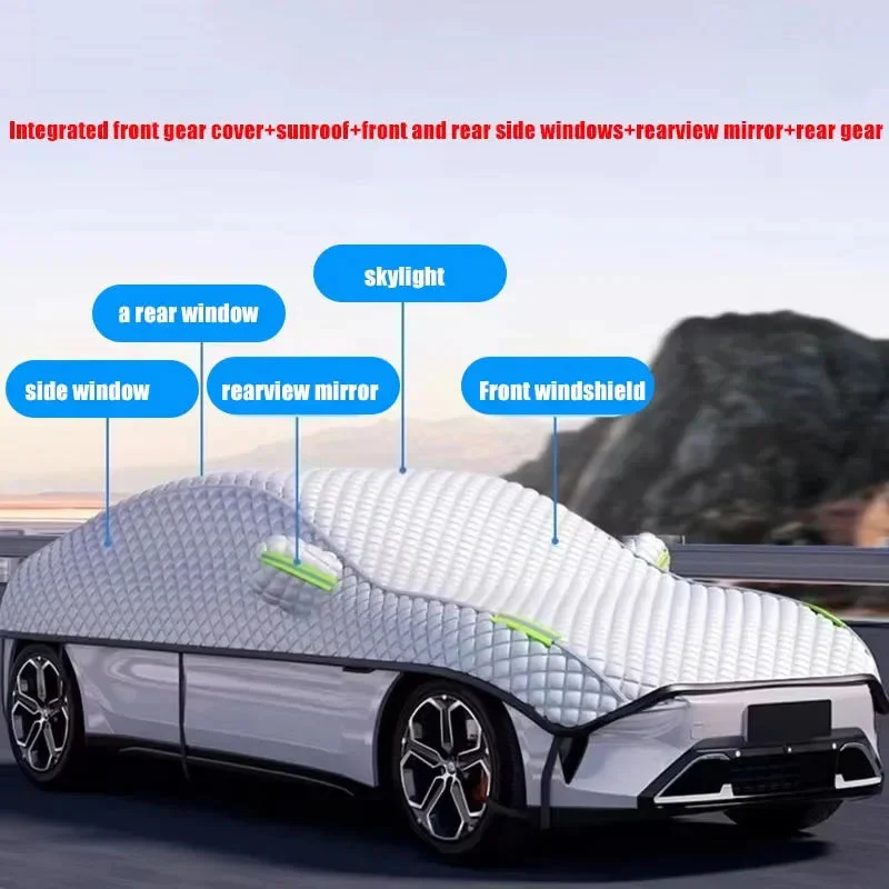 All-Season Car Cover | Waterproof & UV-Resistant | Reflective Oxford Fabric | Universal Fit - Image 2