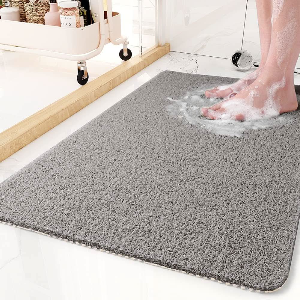 Anti-Slip Shower Mat | Quick-Drain System | Antibacterial Quick-Dry Surface | Spa Comfort