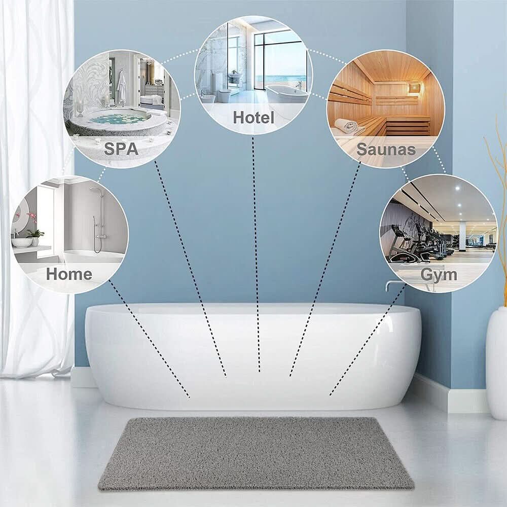 Anti-Slip Shower Mat | Quick-Drain System | Antibacterial Quick-Dry Surface | Spa Comfort - Image 5
