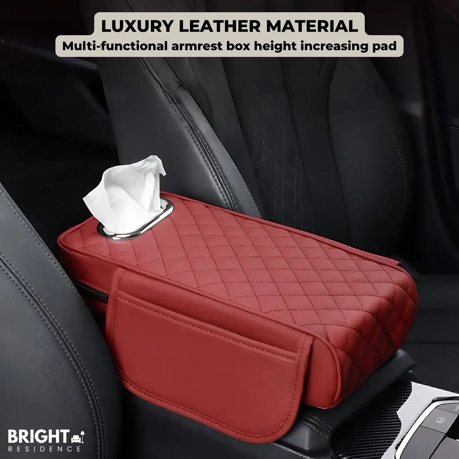 ArmNest™ - Car armrest box with tissue holder - Image 4