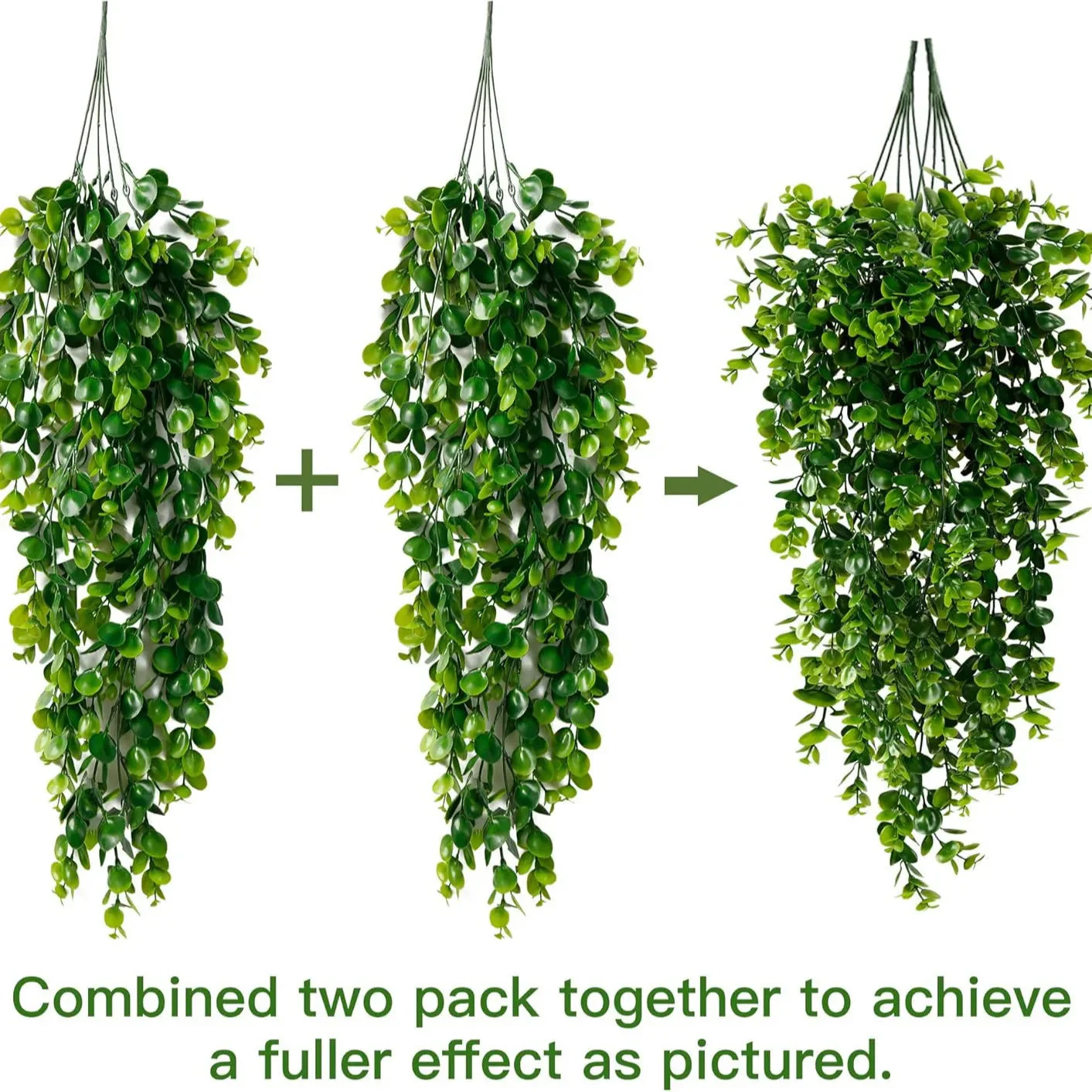 Artificial Fern Vines | Lifelike Hanging Design | 2.5 ft Height | Wedding & DIY Decoration - Image 5