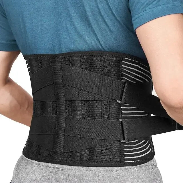 Back Support Belt | 360° Lumbar Support | Memory Aluminum Rods & Steel Springs - Image 7