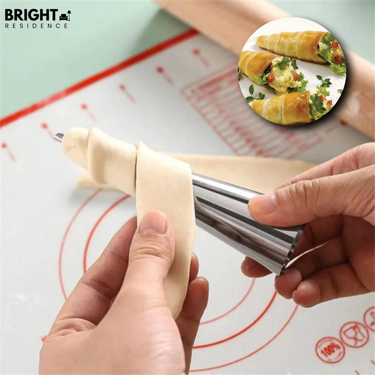 5+5 FREE | BakeRolls - Masterful Cannoli Mold Set for Home!