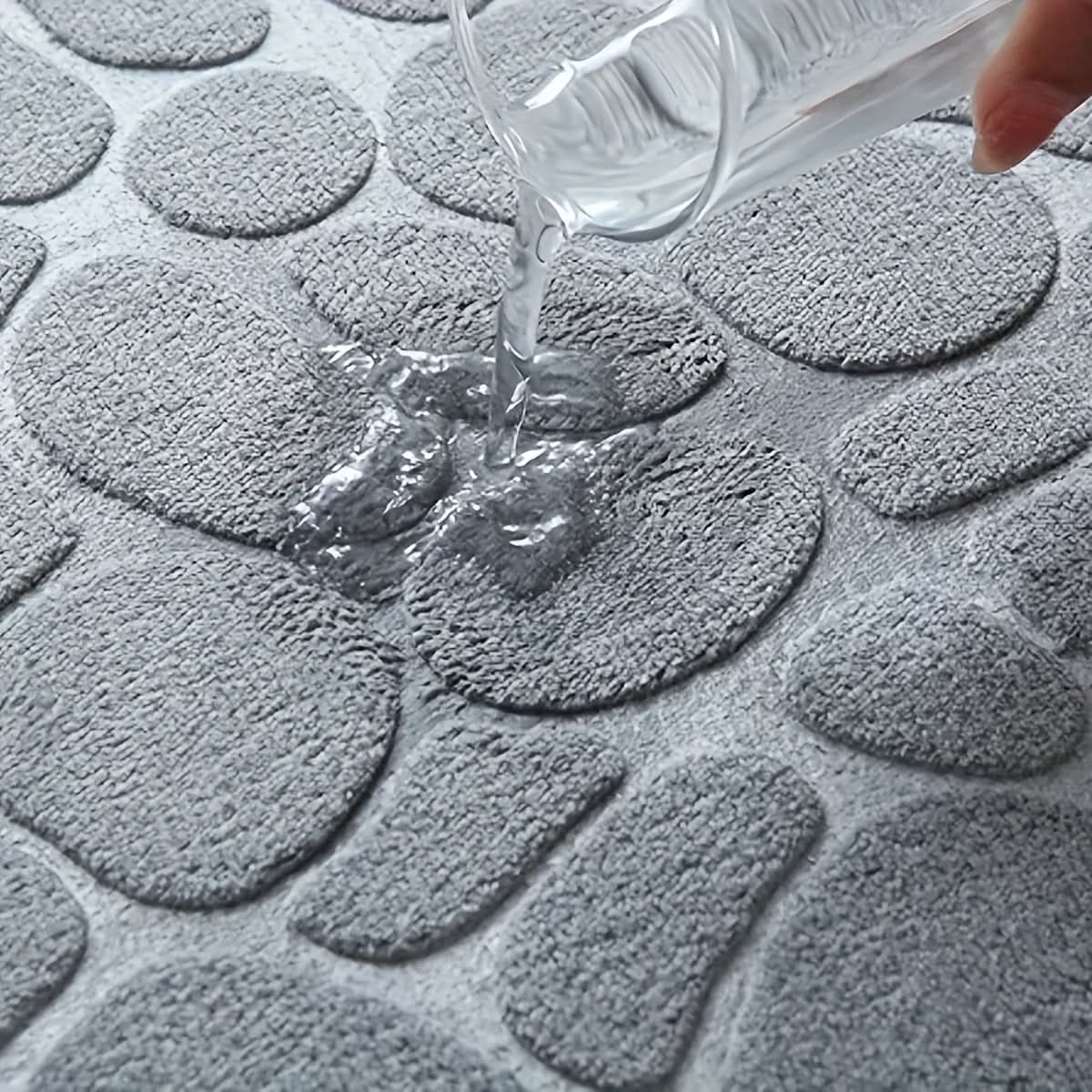 Bathroom Mat | Extra-Large 19.7x47.2 in | Absorbent Fabric & Machine Washable | Non-Slip Backing - Image 5