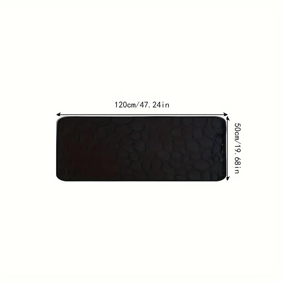 Bathroom Mat | Extra-Large 19.7x47.2 in | Absorbent Fabric & Machine Washable | Non-Slip Backing - Image 7