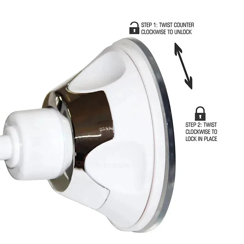 Bathroom Mirror | Fog-Free 360° Rotating | Glass Face & Strong Suction Cup | 6.8 in Diameter - Image 5