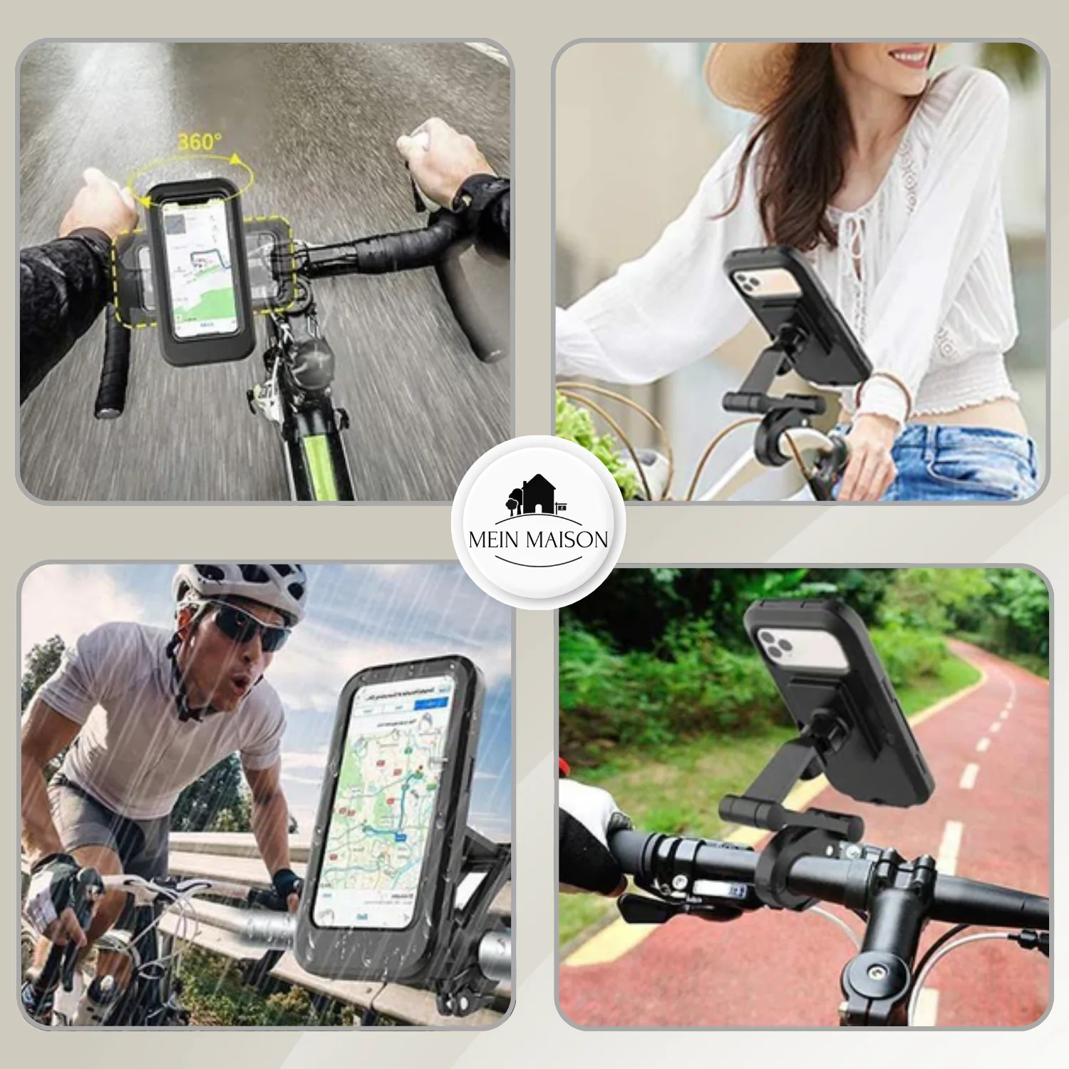 Bike & Motorcycle Phone Mount | 360° Rotation & Quick-Release | Fits Phones up to 6.5 in - Image 5