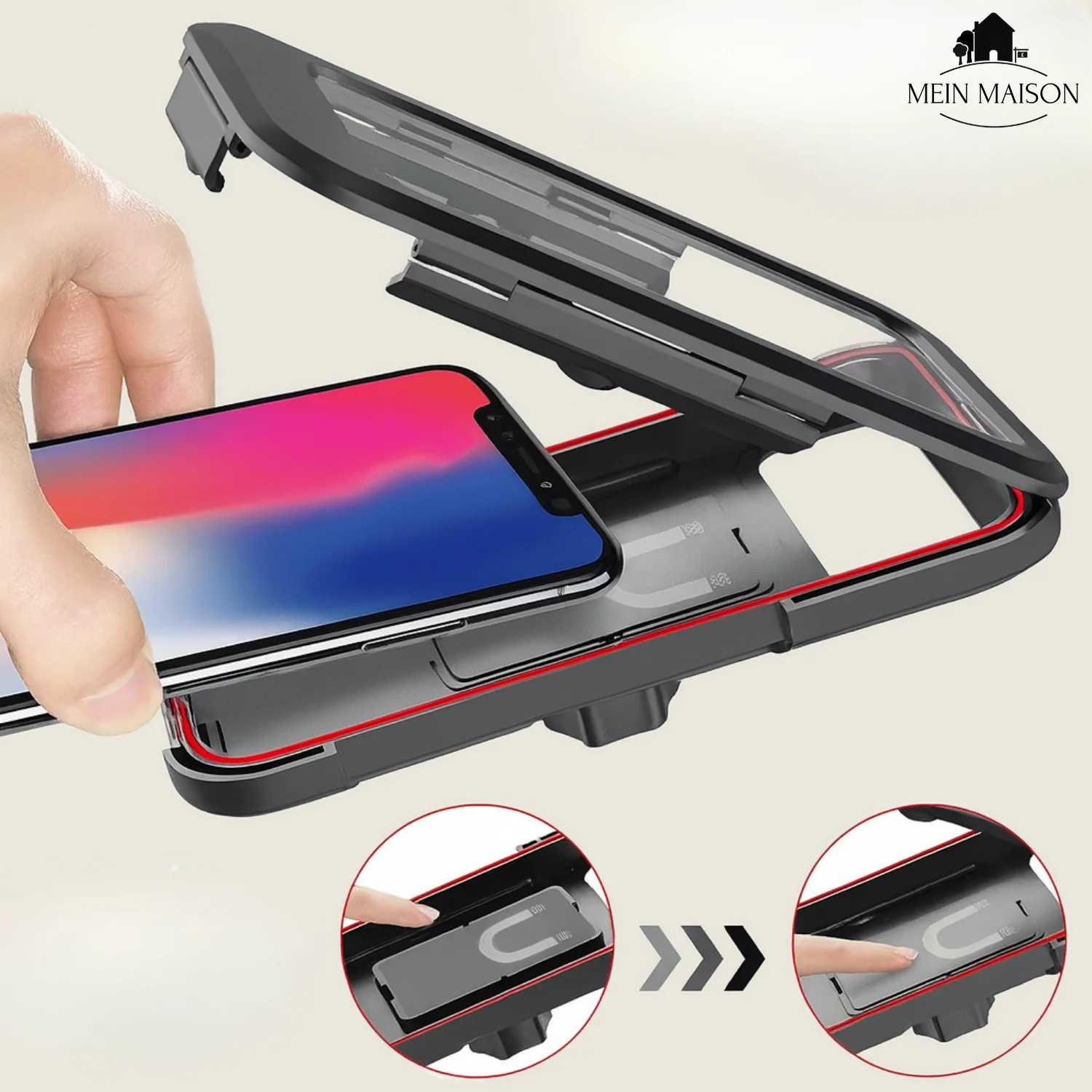 Bike & Motorcycle Phone Mount | 360° Rotation & Quick-Release | Fits Phones up to 6.5 in - Image 7