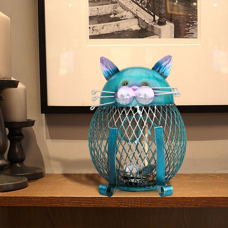 BluePurrCoin – Sturdy Cat Piggy Bank for Stylish, Secure Saving