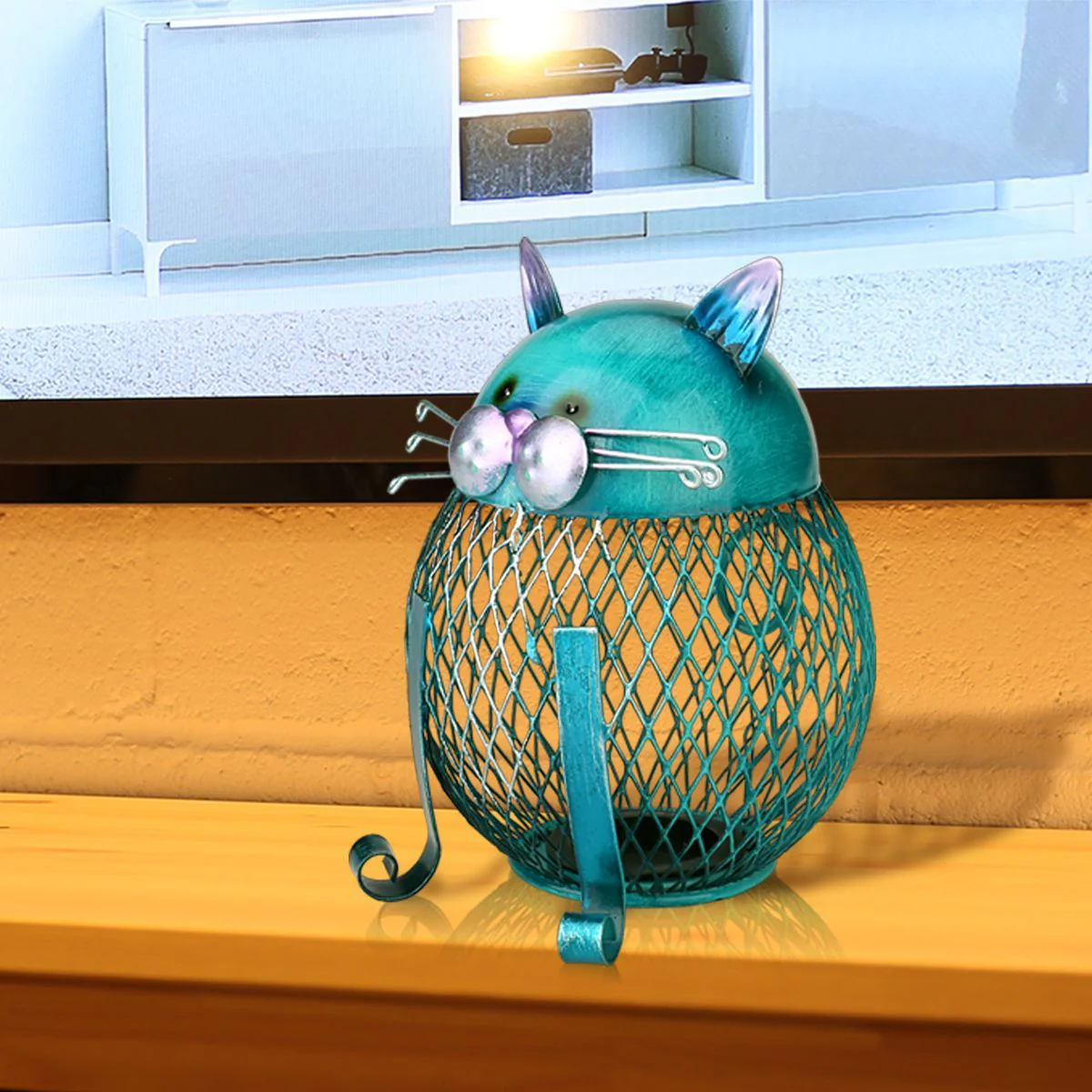 BluePurrCoin – Sturdy Cat Piggy Bank for Stylish, Secure Saving - Image 4