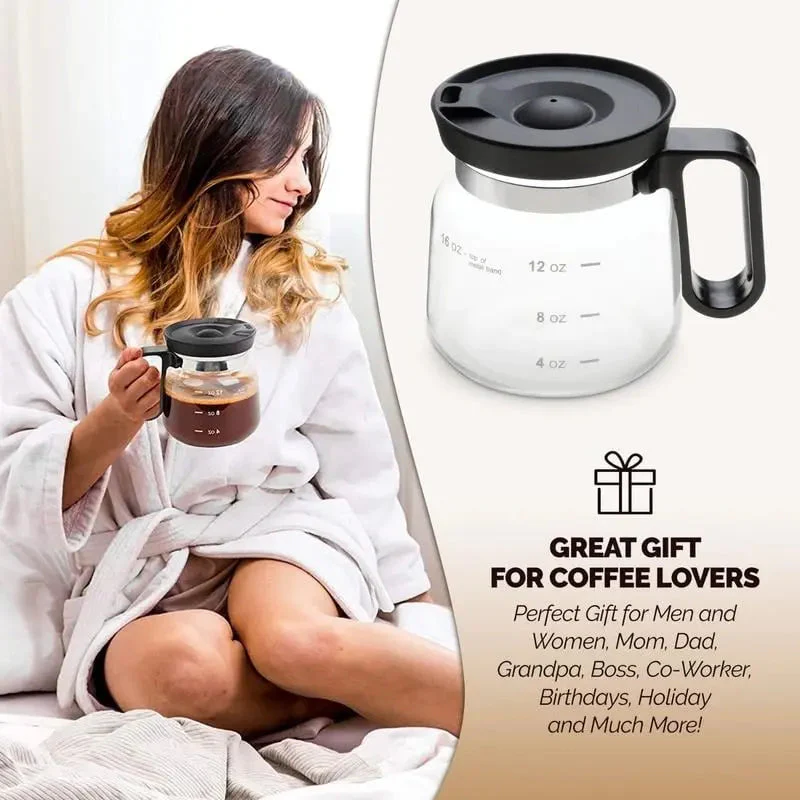 BrewMate – The stylish glass cup in coffee pot design - Image 2