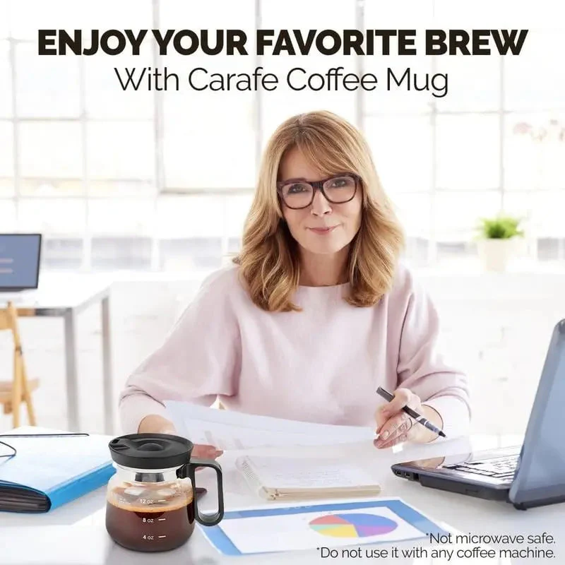 BrewMate – The stylish glass cup in coffee pot design - Image 7