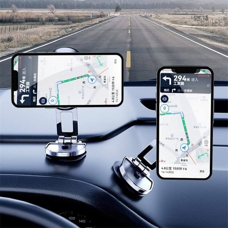 Car Phone Holder | Foldable Magnetic, Fully Rotatable | Aluminum Construction | 2-Pack (1+1 Free) - Image 2
