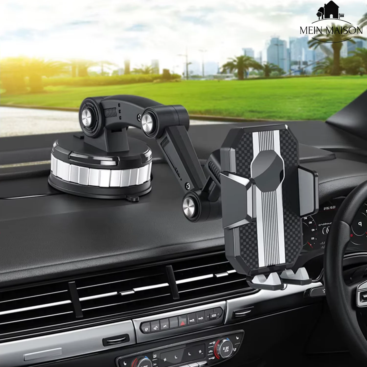Car Phone Holder | Strong Suction Mount | 360° Rotation | One-Hand Operation - Image 4