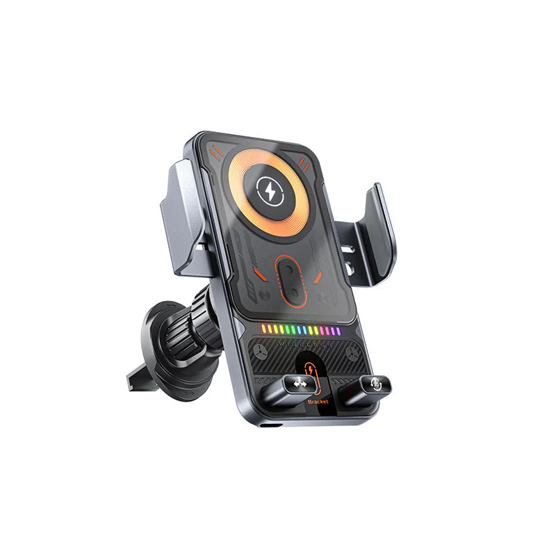 Car Phone Mount | 2-in-1 Rotating Wireless Charger | 15W Fast Charge - Image 7