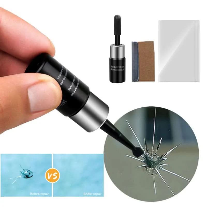 Car Windshield Repair Kit | Advanced Resin Formula | Invisible Finish & Crack Prevention | DIY Repair