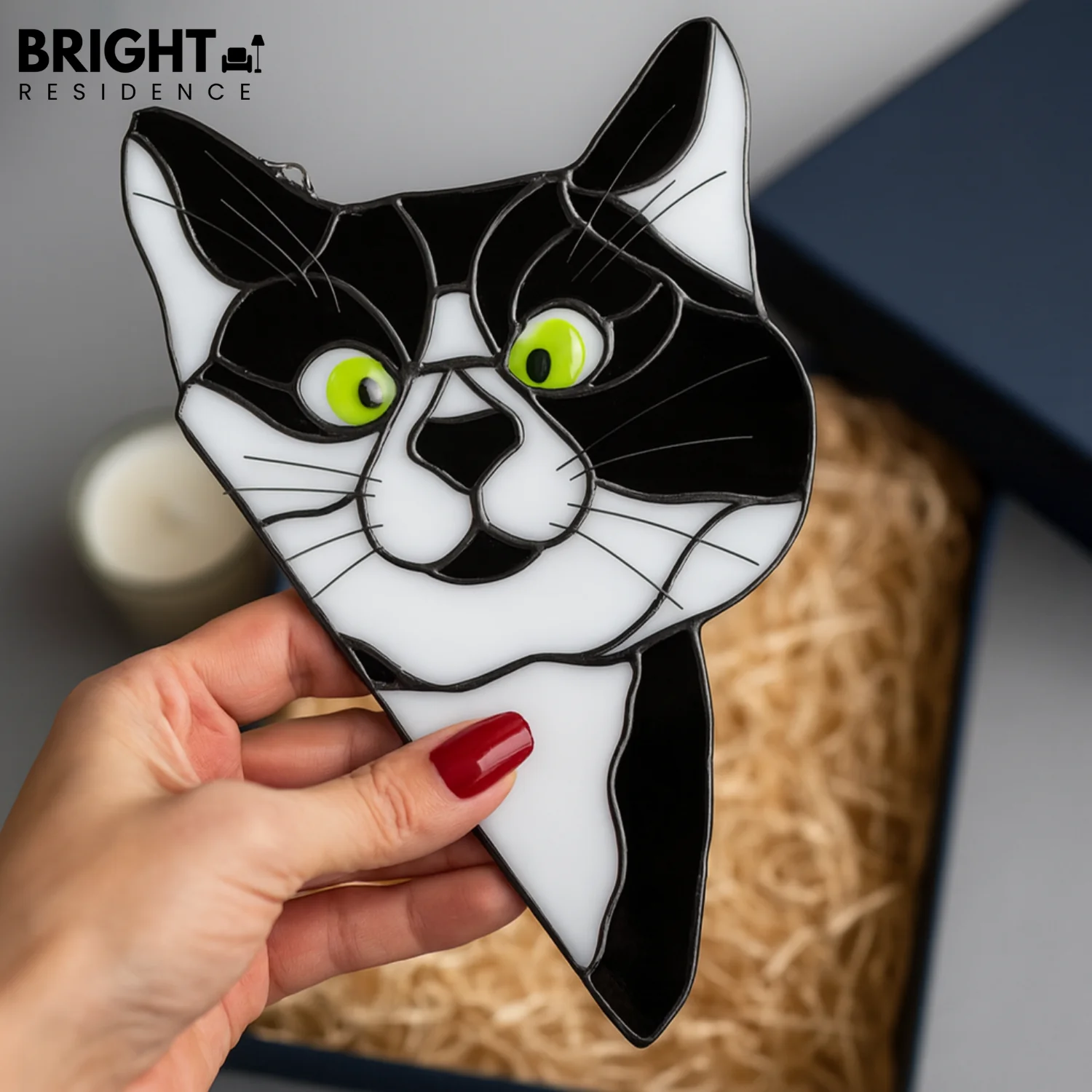 CatPeek – Handmade Cat Suncatcher for the Window - Image 2