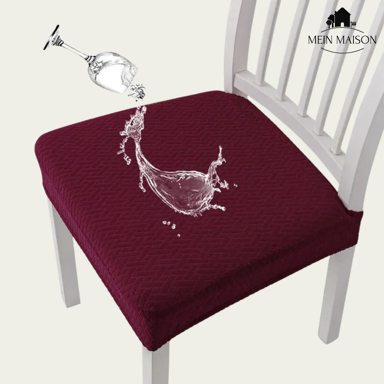 Chair Covers 4-Pack | Elastic Jacquard | Waterproof Polyester Layer | Furniture Protection - Image 14