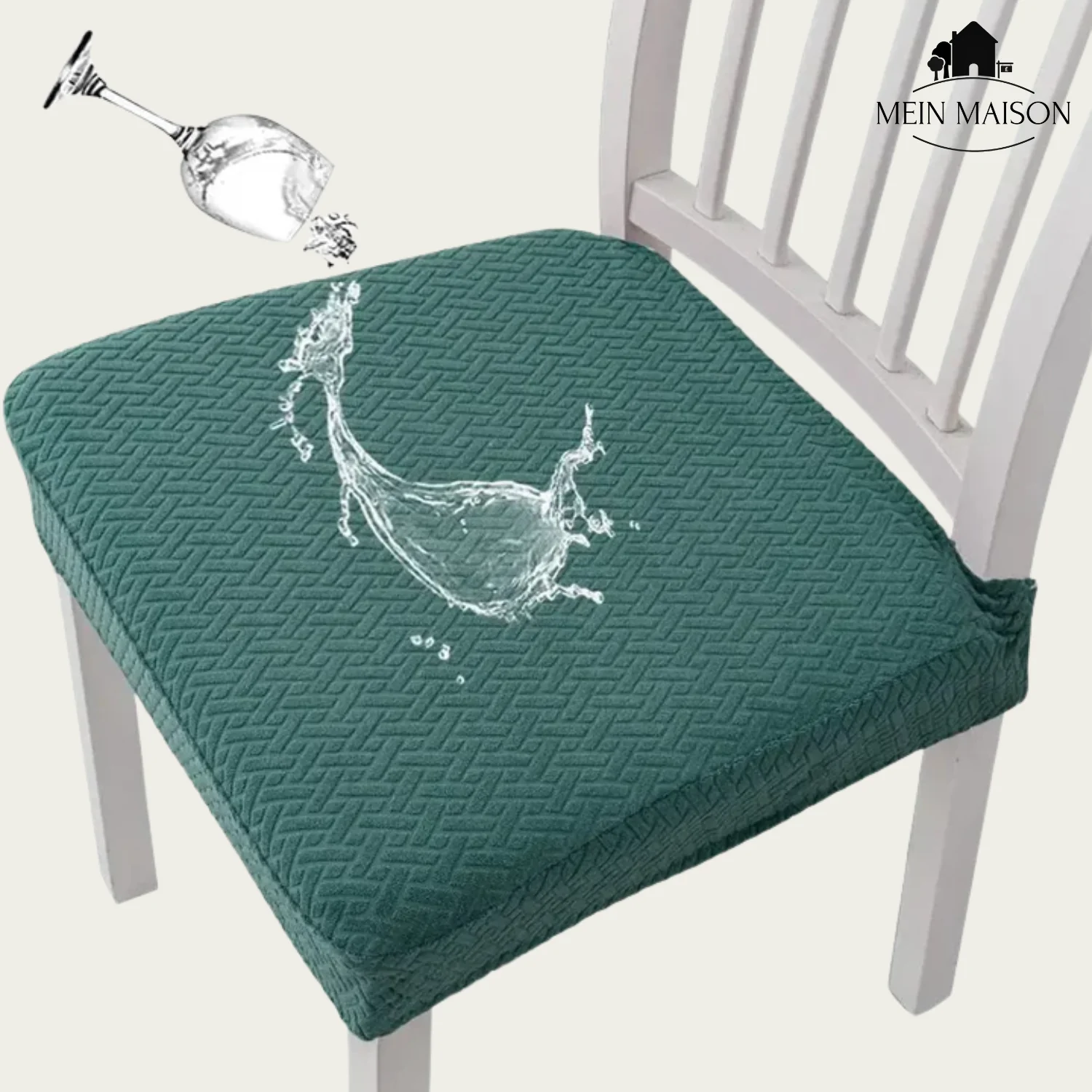 Chair Covers 4-Pack | Elastic Jacquard | Waterproof Polyester Layer | Furniture Protection - Image 15