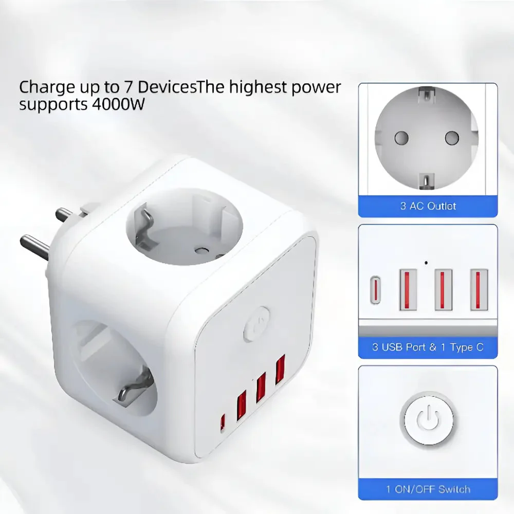 ChargeCube – Charge 7 devices safely and neatly, without cable clutter - Image 5