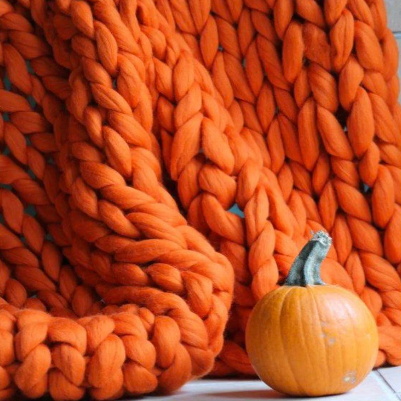 Chunky Knit Blanket | Extra Large & Warm | Soft, Easy-Care Fabric - Image 11