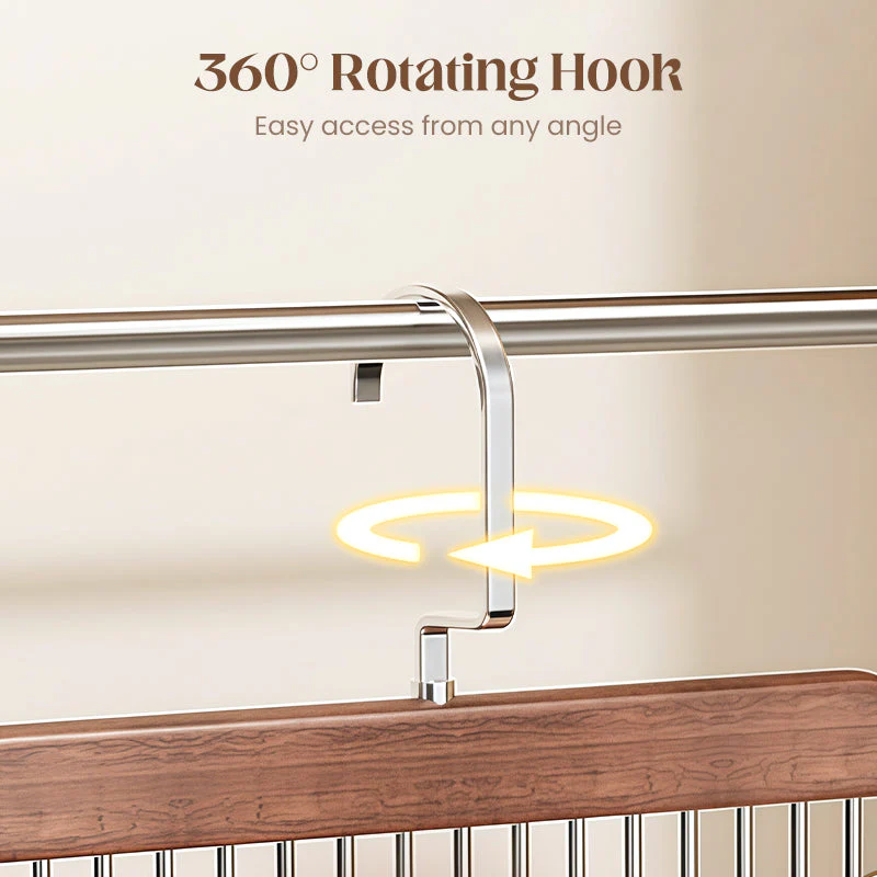 ClosetHaven - Maximize Closet Space with Rotatable Clothes Hanger with 8 Hooks and 360° Rotation - Image 3