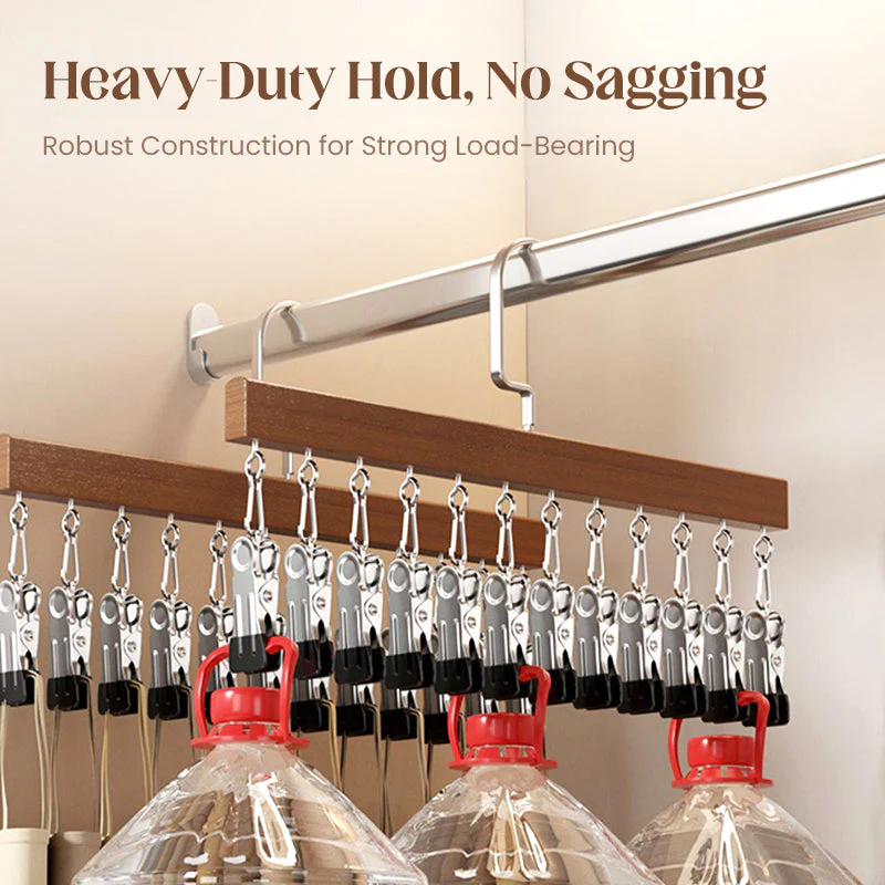 ClosetHaven - Maximize Closet Space with Rotatable Clothes Hanger with 8 Hooks and 360° Rotation - Image 5