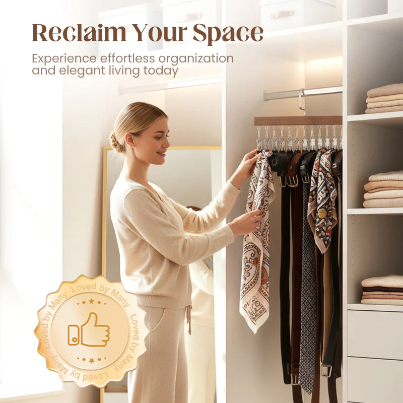 ClosetHaven - Maximize Closet Space with Rotatable Clothes Hanger with 8 Hooks and 360° Rotation - Image 6