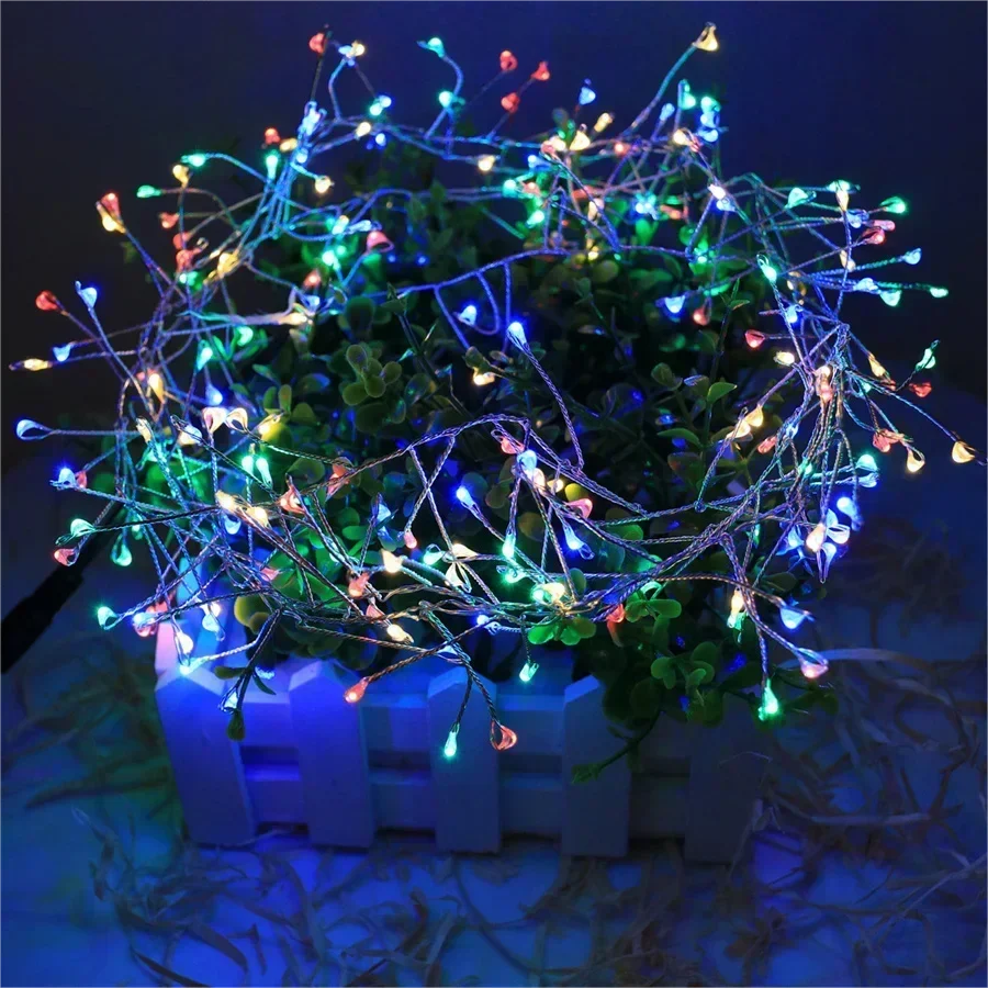 Cluster LED String Lights | Flexible Silver Wire | Warm & Cool White Options | Indoor & Outdoor Use - Image 3