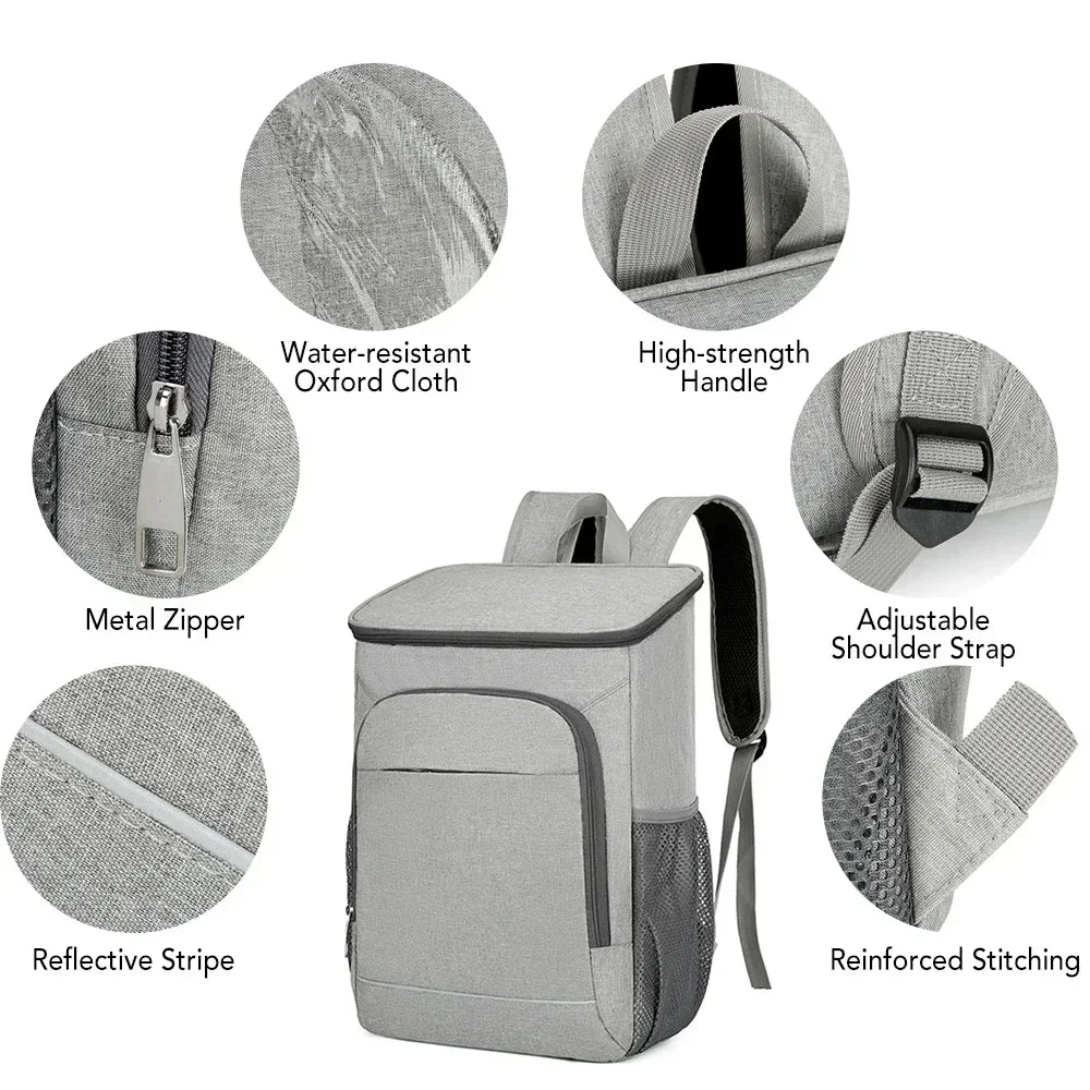 Cooling Backpack | Leak-Proof & Insulated | 30L Capacity | Water-Repellent Oxford Fabric - Image 4