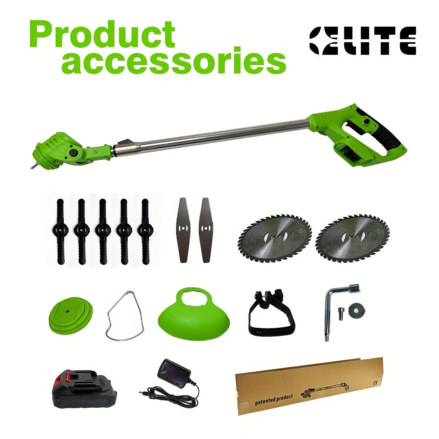 Cordless Grass Trimmer | Rechargeable Battery | Telescopic Shaft | Lightweight - Image 4