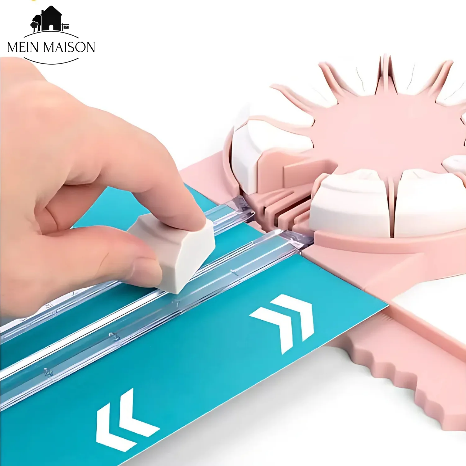 Craft Cutter | 12-in-1 Interchangeable Cutting Heads | Ergonomic Grip & Non-Slip Base | Precision Cuts