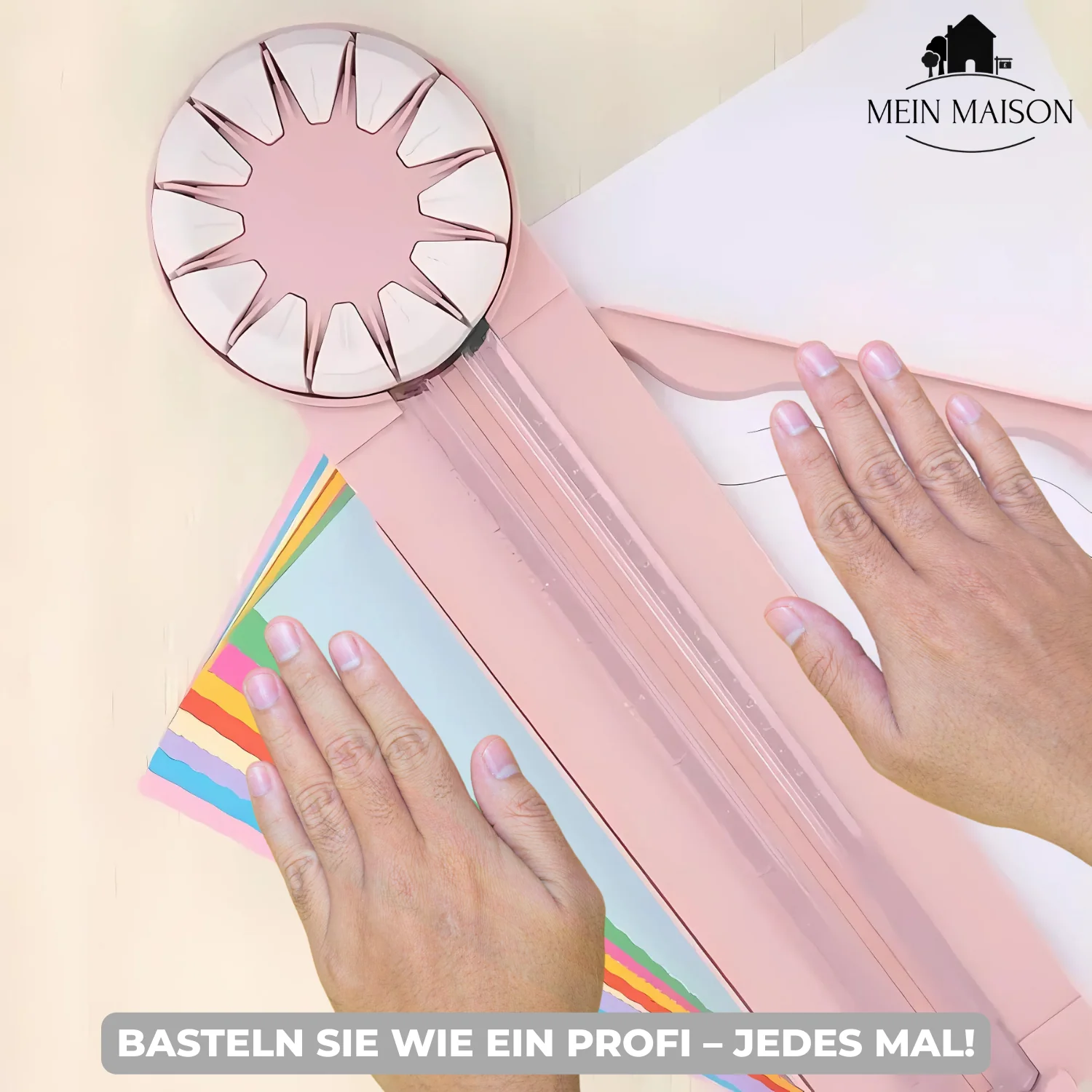 Craft Cutter | 12-in-1 Interchangeable Cutting Heads | Ergonomic Grip & Non-Slip Base | Precision Cuts - Image 4