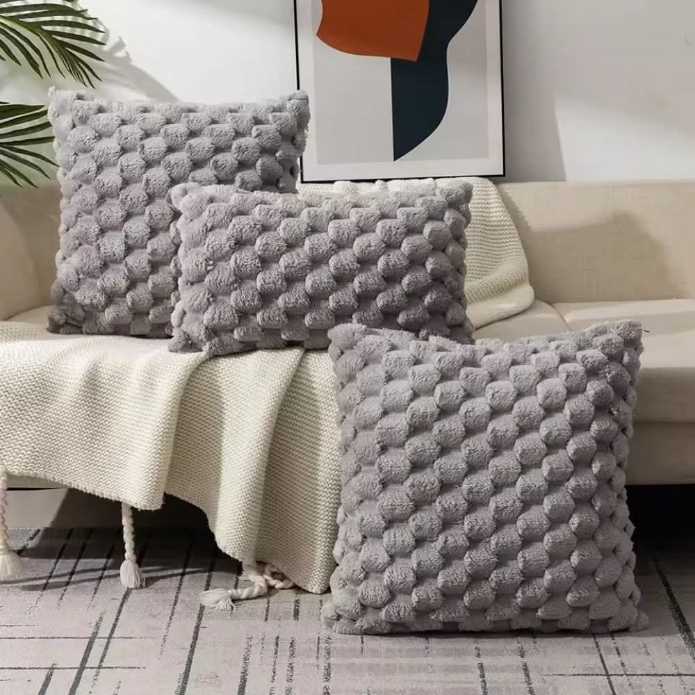Cushion Cover | Fluffy 3D Texture | Cotton Blend - Image 10