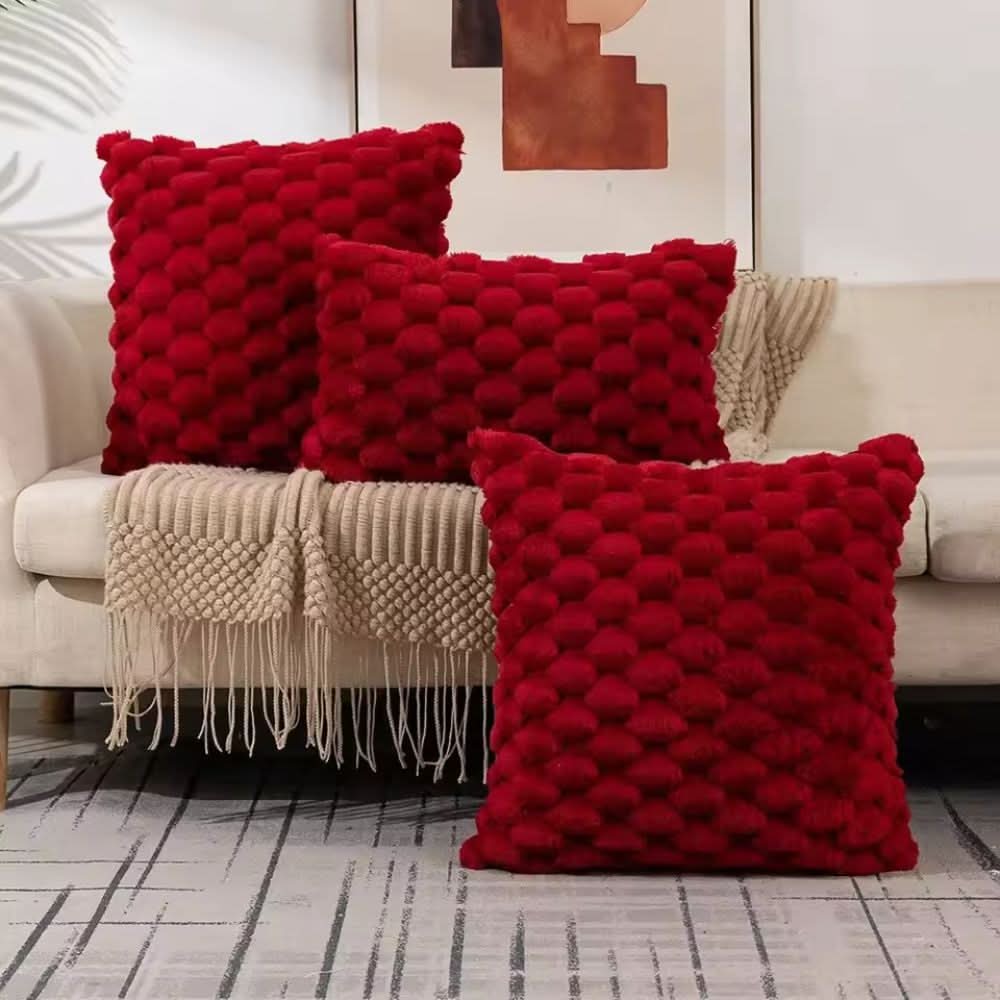 Cushion Cover | Fluffy 3D Texture | Cotton Blend - Image 12