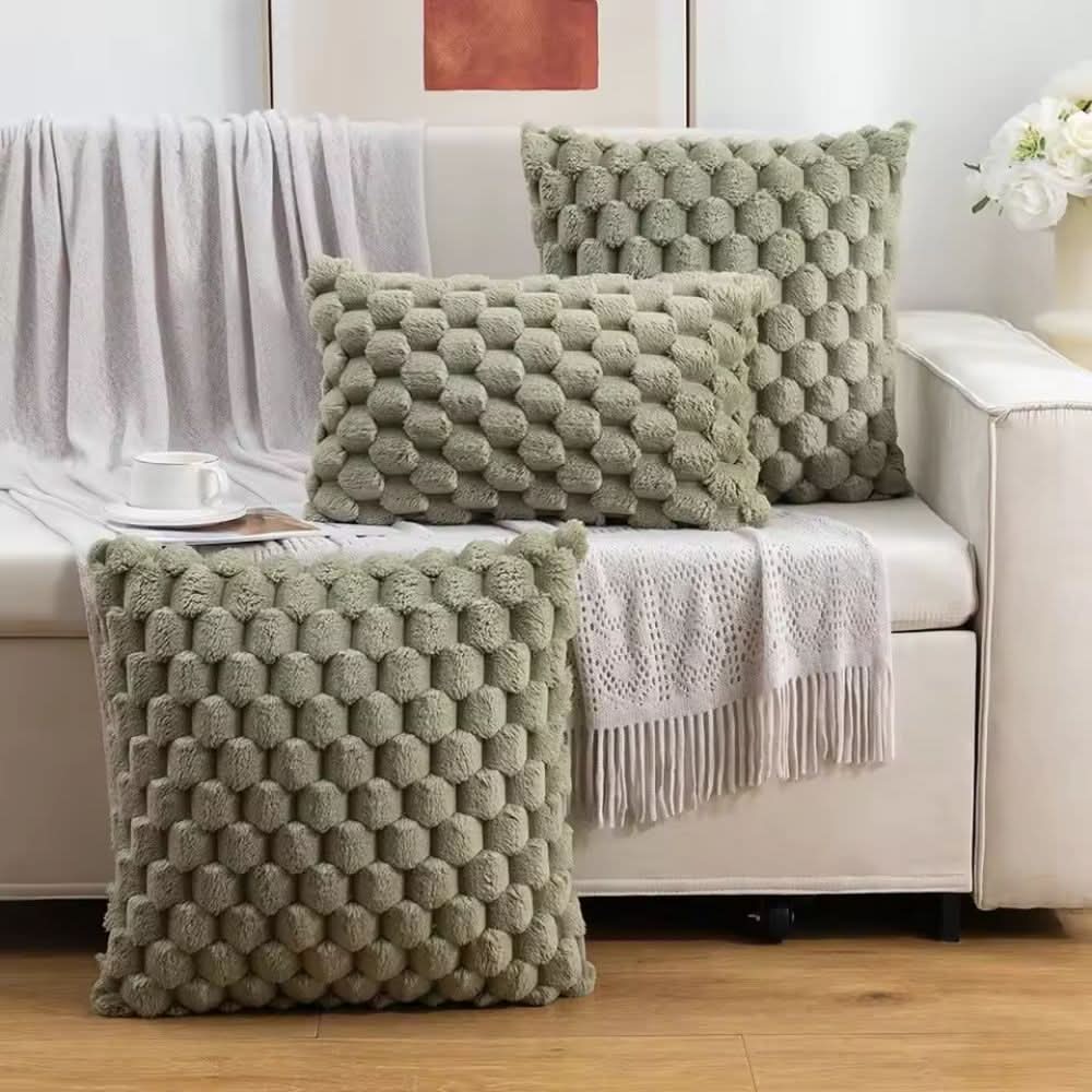 Cushion Cover | Fluffy 3D Texture | Cotton Blend - Image 13