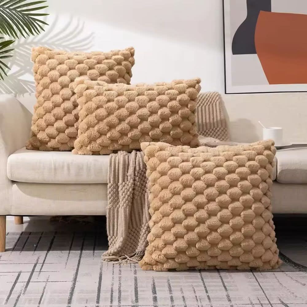 Cushion Cover | Fluffy 3D Texture | Cotton Blend - Image 16