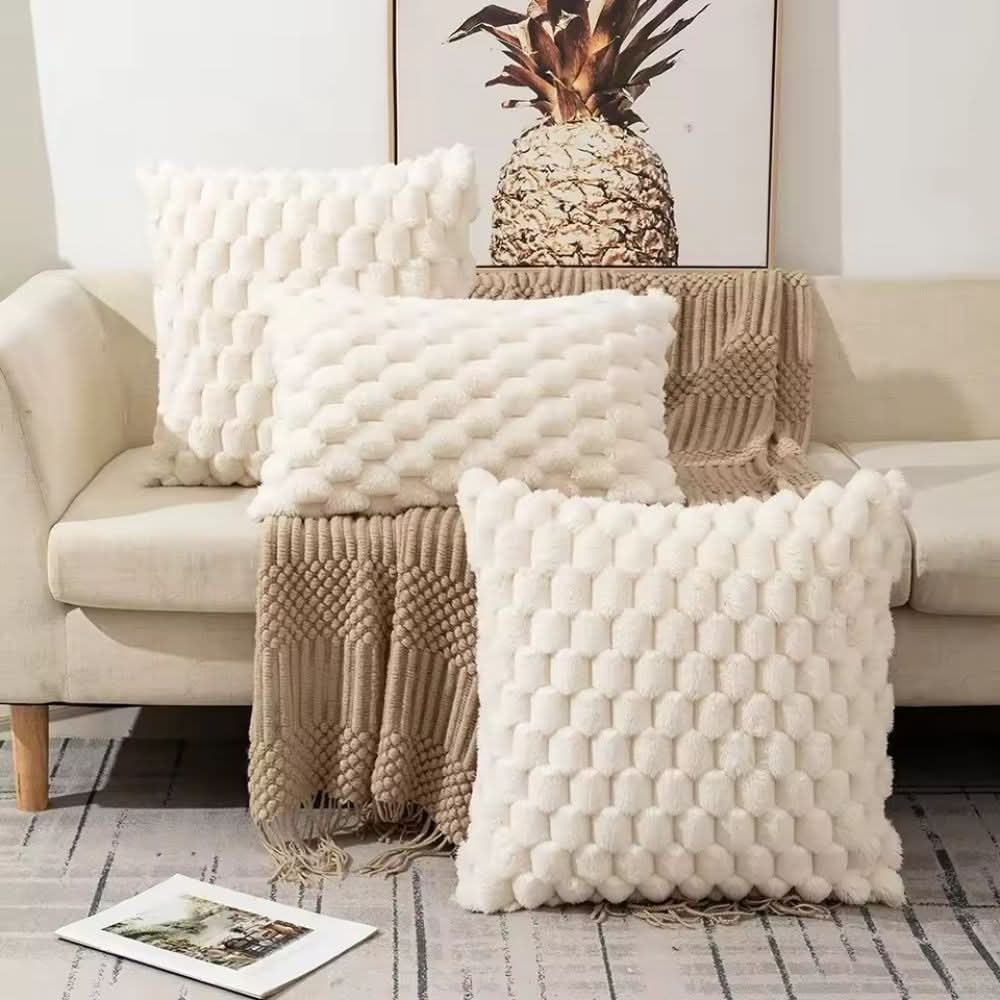 Cushion Cover | Fluffy 3D Texture | Cotton Blend - Image 17