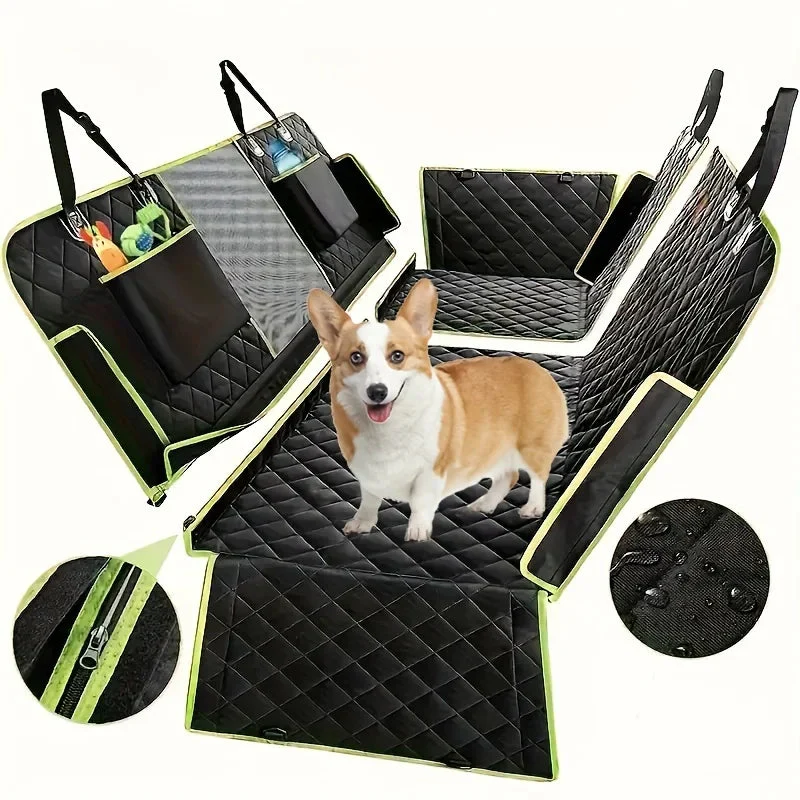 Dog Car Seat Cover | 6-in-1 Hammock & Cargo Protector | Waterproof, Non-Slip & Machine Washable