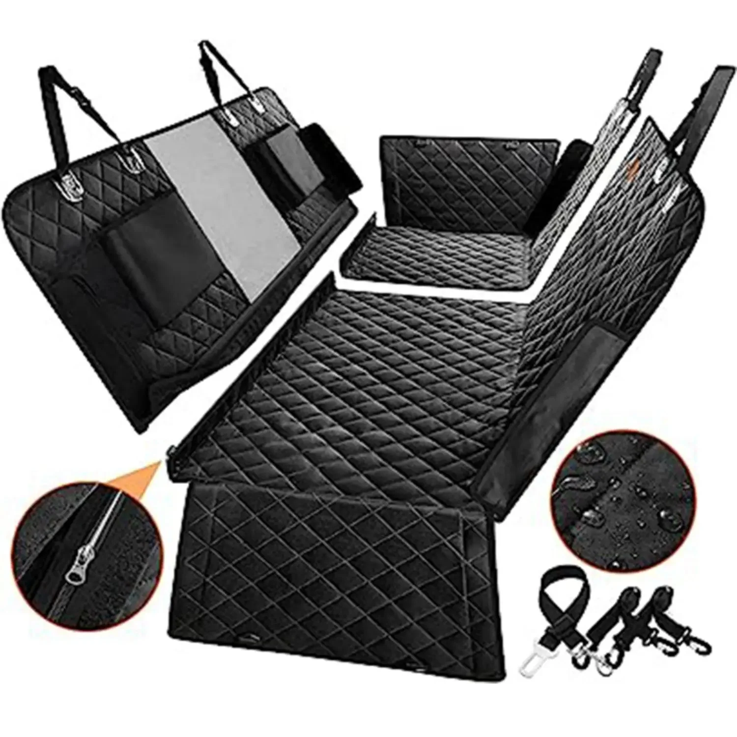 Dog Car Seat Cover | 6-in-1 Hammock & Cargo Protector | Waterproof, Non-Slip & Machine Washable - Image 6